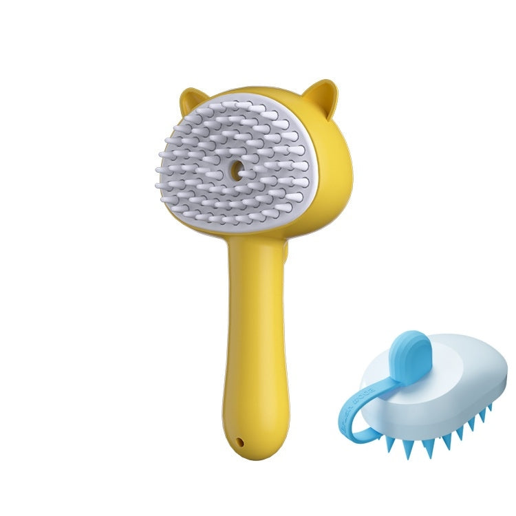 Hair Cleaning Brush With Mist Multifunctional Cat Grooming Brush Rechargeable Self Cleaning Slicker Brush For Pets Dogs & Catsb Pet Products