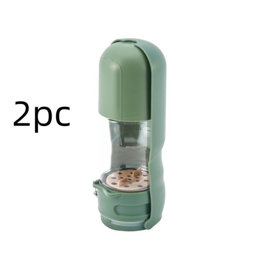 New Pet Outdoor Tableware Folding Portable Dog Drinking Cup Split-type Dog Food Integrated Water Fountain Pet Products