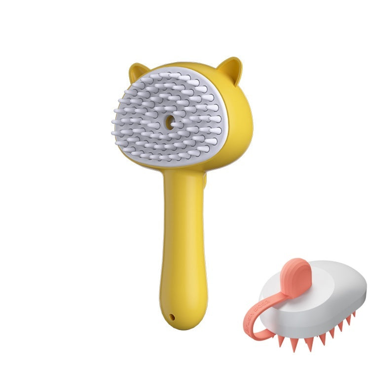 Hair Cleaning Brush With Mist Multifunctional Cat Grooming Brush Rechargeable Self Cleaning Slicker Brush For Pets Dogs & Catsb Pet Products