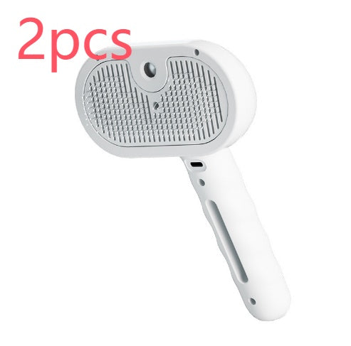 New Chevaroo Horse Steam Brush, Chevaroo 3-in-1 Self-Cleaning Steam Pet Brush For Shedding, Pet Steam Brush, Silicone Bristle Head 360 Rotating Pet Steam Brush