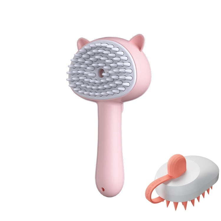 Hair Cleaning Brush With Mist Multifunctional Cat Grooming Brush Rechargeable Self Cleaning Slicker Brush For Pets Dogs & Catsb Pet Products