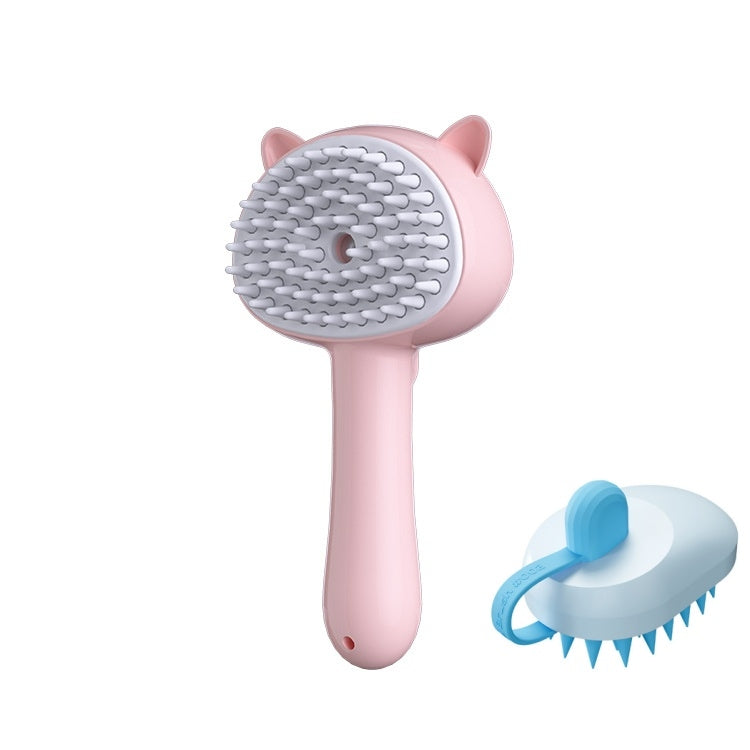 Hair Cleaning Brush With Mist Multifunctional Cat Grooming Brush Rechargeable Self Cleaning Slicker Brush For Pets Dogs & Catsb Pet Products