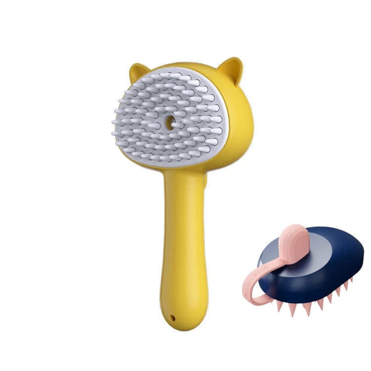 Hair Cleaning Brush With Mist Multifunctional Cat Grooming Brush Rechargeable Self Cleaning Slicker Brush For Pets Dogs & Catsb Pet Products