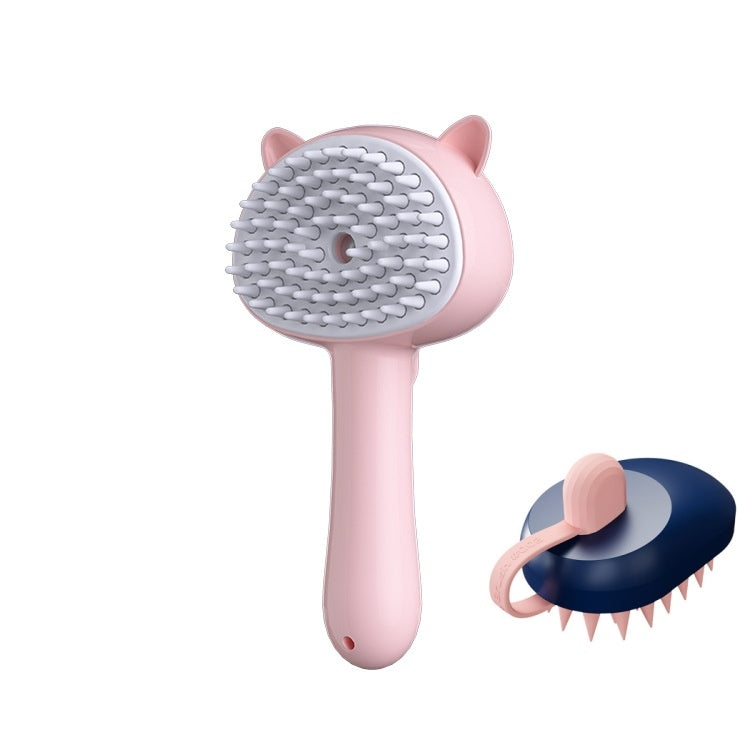 Hair Cleaning Brush With Mist Multifunctional Cat Grooming Brush Rechargeable Self Cleaning Slicker Brush For Pets Dogs & Catsb Pet Products