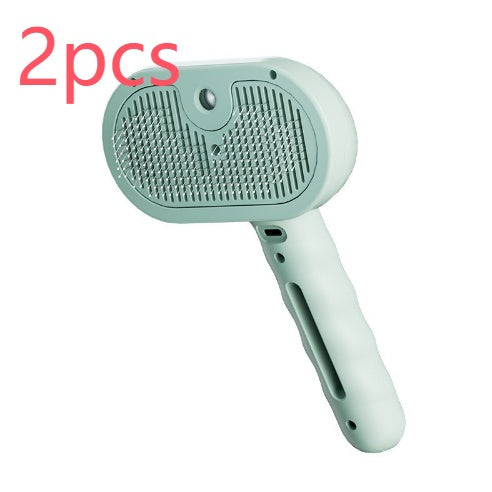 New Chevaroo Horse Steam Brush, Chevaroo 3-in-1 Self-Cleaning Steam Pet Brush For Shedding, Pet Steam Brush, Silicone Bristle Head 360 Rotating Pet Steam Brush
